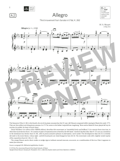 Allegro (Grade 6, list A2, from the ABRSM Piano Syllabus 2021 & 2022) (Download) 