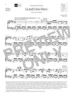 Le petit âne blanc (Grade 7, list C2, from the ABRSM Piano Syllabus 2021 & 2022) (Download) 