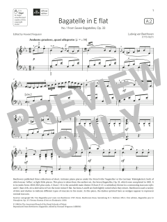 Bagatelle in E flat (Grade 7, list A2, from the ABRSM Piano Syllabus 2021 & 2022) (Download) 