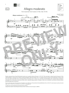 Allegro moderato (Grade 8, list A2, from the ABRSM Piano Syllabus 2021 & 2022) (Download) 