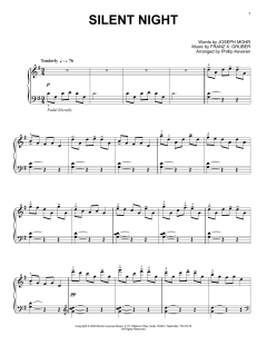 Silent Night von Joseph Mohr (Download) 