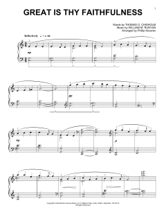 Great Is Thy Faithfulness von Thomas O. Chisholm (Download) 