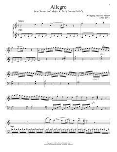 Allegro, K. 545 (Download) 