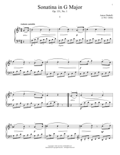 Sonatina In G Major, Op. 151, No. 1 (Download) 