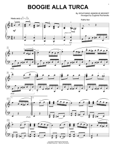 Boogie Alla Turca [Boogie-woogie version] von Wolfgang Amadeus Mozart (Download) 