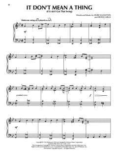 It Don't Mean A Thing (If It Ain't Got That Swing) von Duke Ellington (Download) 