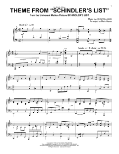 Theme From "Schindler's List" von John Williams (Download) 