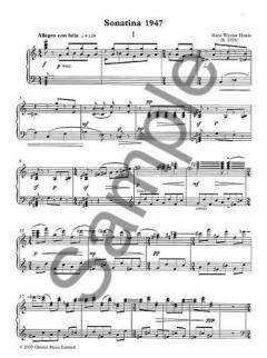 Sonatina (1947) von Hans Werner Henze 