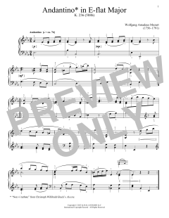 Andantino In E Flat (Download) 
