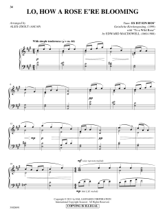 Lo, How A Rose E'er Blooming von Edward MacDowell (Download) 