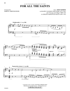 For All The Saints (with "Toccata in G Major") von J.S. Bach (Download) 