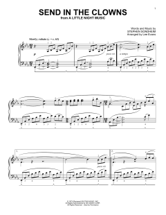 Send In The Clowns von Stephen Sondheim (Download) 