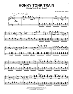 Honky Tonk Train (Honky Tonk Train Blues) von Meade "Lux" Lewis (Download) 