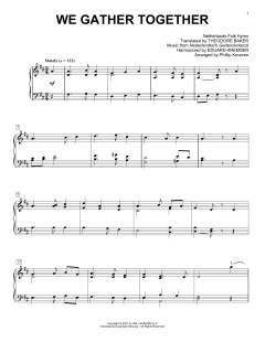 We Gather Together von Theodore Baker (Download) 