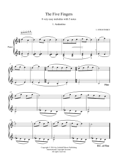 Five Fingers (Les cinq doigts) all von Igor Stravinsky (Download) 