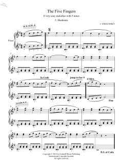 Five Fingers: 5. Moderato von Igor Stravinsky (Download) 
