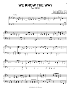 We Know The Way von Lin-Manuel Miranda (Download) 