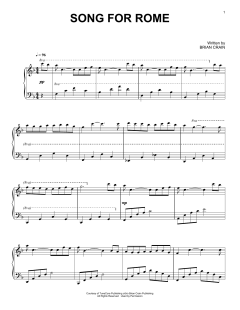 Song For Rome von Brian Crain (Download) 