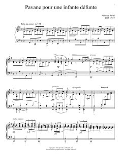 Pavane Pour Une Infante Defunte (Download) 