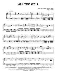 all too well von Taylor Swift (Download) 