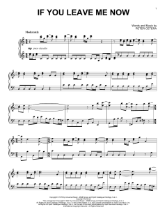 If You Leave Me Now [Classical version] von Chicago (Download) 