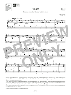 Presto (Grade 4, list A1, from the ABRSM Piano Syllabus 2023 & 2024) (Download) 