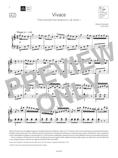 Vivace (Grade 3, list A2, from the ABRSM Piano Syllabus 2023 & 2024) (Download) 
