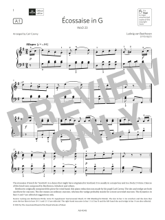 Écossaise in G (Grade 2, list A1, from the ABRSM Piano Syllabus 2023 & 2024) von Ludwig van Beethoven (Download) 