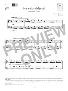 Hansel and Gretel (Grade 3, list A3, from the ABRSM Piano Syllabus 2023 & 2024) (Download) 