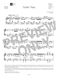 Ticklin Toes (Grade 4, list C3, from the ABRSM Piano Syllabus 2023 & 2024) (Download) 