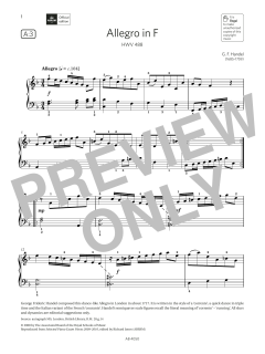 Allegro in F (Grade 4, list A3, from the ABRSM Piano Syllabus 2023 & 2024) (Download) 