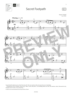 Secret Footpath (Grade Initial, list B3, from the ABRSM Piano Syllabus 2023 & 2024) (Download) 