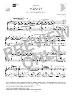 Minnelied (Grade 5, list B1, from the ABRSM Piano Syllabus 2023 & 2024) (Download) 
