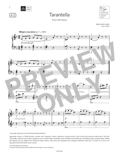 Tarantella (Grade 2, list A3, from the ABRSM Piano Syllabus 2023 & 2024) (Download) 