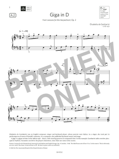 Giga in D (Grade 6, list A2, from the ABRSM Piano Syllabus 2023 & 2024) (Download) 