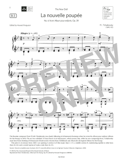 La nouvelle poupée (Grade 4, list B3, from the ABRSM Piano Syllabus 2023 & 2024) (Download) 
