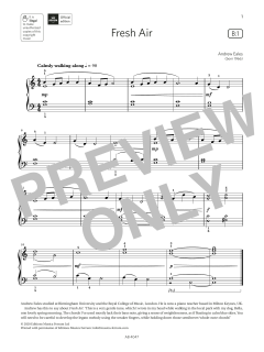 Fresh Air (Grade 1, list B1, from the ABRSM Piano Syllabus 2023 & 2024) (Download) 