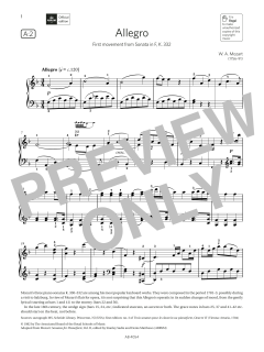 Allegro (Grade 8, list A2, from the ABRSM Piano Syllabus 2023 & 2024) (Download) 