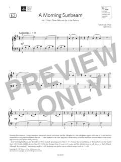 A Morning Sunbeam (Grade 1, list B2, from the ABRSM Piano Syllabus 2023 & 2024) (Download) 