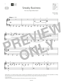 Sneaky Business (Grade 1, list C2, from the ABRSM Piano Syllabus 2023 & 2024) (Download) 