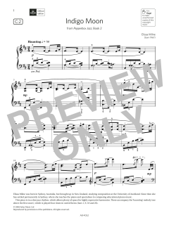 Indigo Moon (Grade 6, list C2, from the ABRSM Piano Syllabus 2023 & 2024) (Download) 