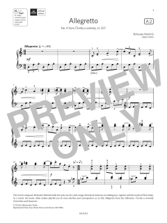 Allegretto (Grade 7, list A2, from the ABRSM Piano Syllabus 2023 & 2024) (Download) 