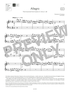Allegro (Grade 5, list A1, from the ABRSM Piano Syllabus 2023 & 2024) (Download) 