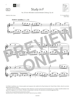 Study in F (Grade 3, list B2, from the ABRSM Piano Syllabus 2023 & 2024) (Download) 