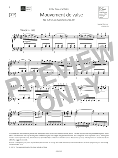 Mouvement de valse (Grade 4, list A2, from the ABRSM Piano Syllabus 2023 & 2024) (Download) 