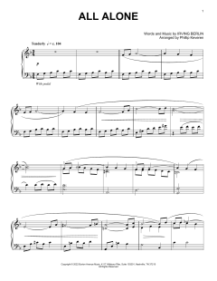All Alone von Irving Berlin (Download) 