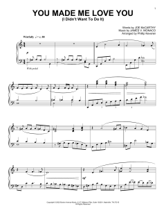 You Made Me Love You (I Didn't Want To Do It) von Joe McCarthy (Download) 