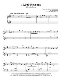 10,000 Reasons (Bless The Lord) von Matt Redman (Download) 