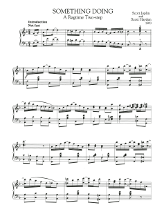 Something Doing von Scott Joplin (Download) 