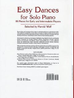 Easy Dances for Piano Solo 